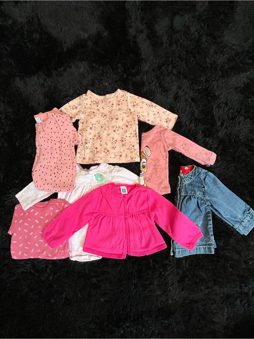 COTTON 6-9 Months Girl HOT PINK 7 Piece Bundle. Live Show Listing. $10 starts.